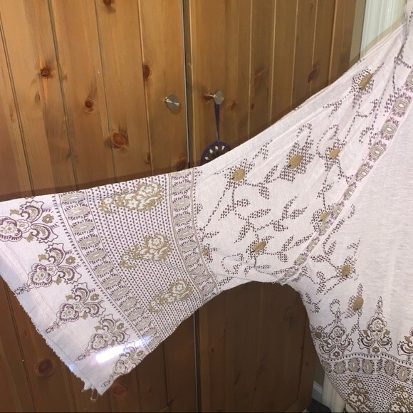 FREE PEOPLE Boho Floral Bell Sleeve Tunic – Size M - Picture 4 of 5